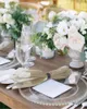Masa peçete 4pcs basit soyut kahverengi kare peçeteler 50cm parti düğün dekorasyon bezi mutfak yemeği servis