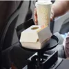 Nuovo portabicchieri regolabile per auto Bere caffè Bottiglia Organizer Accessori Vassoio per alimenti Tavolo per automobili per hamburger Patatine fritte