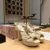 Moda Tasarımcısı Kadın Seksi Yüksek Topuklu Lüks Rhinestone Ultra Yüksek Topuk Sandalet 12 cm Kot Mavi Kanvas Rahat Ayakkabılar 35-42 Kutusu