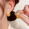 Ohrstecker Mode süße schöne kleine Metall vergoldet Temperament Kristall für Frauen Schmuck