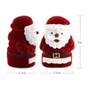 Jewelry Pouches 4XBE Sweet Santa Claus Ring Earring Ear Stud Storage For CASE Jewellery Container Box