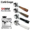 Coffeeware Coffee Portafilter 54mm مواد فولاذية مقاوم للصدأ ل Breville 870/878/880 Espresso Coffee Accessories أداة Barista