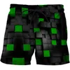 Men's swimwear 2021 black and white paisley print shorts fashion plaid 3d printing surf shorts men's swimming trunks quick-drying sports short P230506