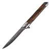 Promotion A1964 Flipper Folding Knife 3Cr13Mov Drop Point/Tanto Blade Rosewood Handle Outdoor Camping Hiking Fishing EDC Folder Knives 4 Styles