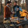 Campingküche Camping-Reiseausrüstung Geschirr Kochgeschirr-Set Töpfe Brenner Gasherd Zubehör Küchenutensilien-Sets Picknick-Grillzubehör P230506