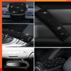 Nieuwe Bling Vrouwen Auto Accessoires Auto Handrem Versnellingspook Achteruitkijkspiegel Armsteun Cover Schouderstuk Zwart Strass Decoratie Set