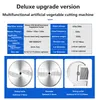 Modèle 830 Déchiqueteuse de pommes de terre électrique multifonctionnelle Découpeuse de légumes automatique multifonctionnelle Trancheuse commerciale de carottes et de gingembre