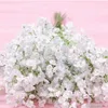 Mode gypsophila babys andas konstgjorda blommor falska silkblommor växt hem bröllop dekoration för fest gipsophila babys andningsflores artificiales