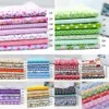 Fabric 7Pcs/set 25x25cm Multicolor Cotton Fabric Assorted Pre Cut Quarter Fat Bundle Decoration DIY Bow Craft Doll Clothing Material P230506