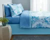 Bedding Sets Painstays Blue Tie Dye de 8 peças Cama em um edredom de bolsa com folhas cheias 230506