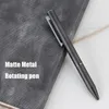 Zoecor Metal Gel Pen 0.5MM Black Ink Matte Rotating Neutral High-End Business Caneta For School Office Stationery Supplies