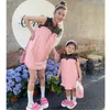 Familie Passende Outfits Mama und Tochter Passende Kleider Damen Und Baby Mädchen Sommer Ärmelloses Kleid Eltern-Kind-Kleidung Kinderkleidung 230506