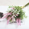 Decorative Flowers Non-withering Reusable Po Props Indoor Home Decor Simulation Flower Bouquet Lavender Party Supplies