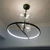 Lustres design italien maison salle à manger verre nordique LED lustre intérieur éclairage lampe de chevet suspendue