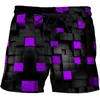 Men's swimwear 2021 black and white paisley print shorts fashion plaid 3d printing surf shorts men's swimming trunks quick-drying sports short P230506