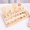 Weihnachtsschmuck Holz Ohrringe Schmuck Display Requisiten Karte 3 Slot Platte Regal Lagerregal1