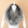 Scarves 2023 Winter Real Oversized Fur Collar Men And Women Universal Whole Scarf Bib