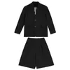 Men s Suits Blazers Summer Fashion Solid Color Casual Loose Korean Shorts Dress s Short Sleeve Blazer Shorts Two Piece Set 230506