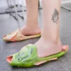 Slippers Family Funny Fish Shoe Large Size 32 47 High Quality PVC Girls Summer Beach Woman Slides Sandals 230506