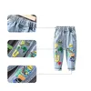 Jeans Kinder 2 9 Jahre alt Jungen Frühling Herbst elastische Bleistifthose Kinder lose ausländische Kleidung Babyhosen 230505