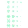 Wall Stickers Glow In The Dark Snowflake Glowing Stars Clings Decals Christmas Luminous Decoration For Home