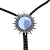 Noeuds papillon Agate Gem Bolo Tie Fashion Collier Corde Personnalité American Western Cowboy