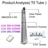 LED UVA Tube T5 Zintegrowana żarówka Lihgts Lightment Light 1ft 2 stóp 3 stóp 4 stóp 5 stóp T5 Light