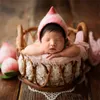 Держищевые подарки, рожденные пографии, ретро -ретро -роттан круглый стул Bebe po accessories Recien Baby Girl Boy Gift Posing Fouce 230504