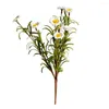 装飾的な花人工装飾植物ティアオーランchrysanthemum水waterlily虚偽の盆栽ホームオフィス飾り