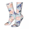 Men's Socks Compression Colorful Flowers And Butterflies Woman 2023 Men Cycling Sock