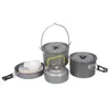 Cuisine de camp 5-7 personnes Ensemble de batterie de cuisine de camping en plein air Bol de pique-nique Bouilloire Ensemble de casseroles DS700 P230506