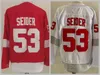 Hockey retro inverso 23 Lucas Raymond Jersey 53 Moritz Seider 59 Tyler Bertuzzi 71 Dylan Larkin 9 Gordie Howe 19 Steve Yzerman 13 Pavel Datsyuk 40 Henrik Zetterberg Hombre