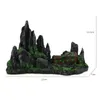 Decorazioni Acquario Decorazione paesaggistica Artigianato Resina Rockery Acquario Set Ornamenti Simulazione Pietra Mountain View Decorazione dell'acquario