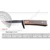 Camping Jagdmesser Schwarzes Gesicht Gott gerades Messer Farbe Holz Holzgriff Jagdmesser im Freien tragbares Campingmesser Überlebensmesser im Freien P230506