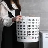 Organizacja teleskopowa składana kosza do prania z uchwytem łazienka brudne ubrania do przechowywania pudełka z pudełkiem plastikowym pustym sznurkiem organizator