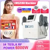 Skönhetsartiklar Emszero Neo 600W 14 Tesla -stimulering med RF -stimulator Högintensitet Fokusering av elektromagnetisk bakmassagemaskin