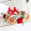 Coiffes Été Bohème Couronnes Plage Hawaii Guirlande Florale Romantique Faux Rose Couronnes De Mariage Fleur Bandeau