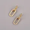 Hoop Huggie Wysokość geometryczna mikro utwardzanie małe kolczyki z kroplami luksusowy złoty kolor Kolor Pierścień do uszu dla kobiet biżuteria 230506