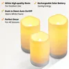 Decorative Objects Figurines Solar Electronic Candles Lamps Flameless Rechargeable Flicker Led Light Garden Decoration Sensor Switch 230505