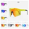 Cycling glasses Eyewear double wides Rose red Sunglasses double wide polarized mirrored lens tr90 frame uv400 protection wih case 2023 Top Sell PITS-01