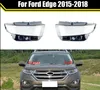 Per Ford Edge 2015-2018 Faro Borsette Lampada Ombra Maschere Copertura Trasparente Faro di Vetro Del Faro Copertura Lens Caso