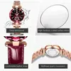 Wristwatches POEDAGAR Women Watches Fashion Diamond Dial Leather Quartz Watch Top Waterproof Ladies Wristwatch Girlfriend Gift
