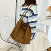 Abendtaschen Große Kapazitäts-Einkaufstasche für Frauen Einfache einfarbige lässige One-Shoulder-Segeltuchhandtaschen Büroangestellter Student Shopping