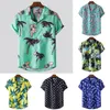 Men's Casual Shirts Fashion Mens Hawaiian Summer Shirt Printed Short Sleeve Big Us Size Hawaii Flower Beach Floral Patterns For Male 230506