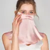 Maschera per la protezione solare in seta di ghiaccio Maschera per il sonno traspirante Maschere protettive complete Velo di fumo setoso estivo anti-ultravioletto per le donne