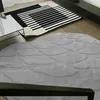 Tapis Unique de forme irrégulière couleur unie fait à la main 3D laine tapis Style nordique coureur Beige décoration chevet tapis de sol