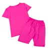 Chándales para mujer Nuevas mujeres Casual Color sólido Traje deportivo Mujer Crop Top Shorts Outfit Fitness Entrenamiento Ropa Trajes de chándal 3 colores P230506