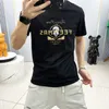 Men's T-Shirts Designers European and American trendy brand short sleeved t-shirt, men's mercerized cotton, European men's clothing, large t shirt