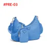 2024 Designer Nylon Bag Bag Crossbody Women 3in1 Bolsa Bolsa de ombro Tolas de bolsas com carteiras de corrente de caixa #pré-01
