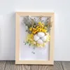 Objetos decorativos Figuras Flores secas Exibir PO Frame DIY Feito artesanal artesanato de luxo para a sala da sala de pintura de parede Objetos de decoração 230506